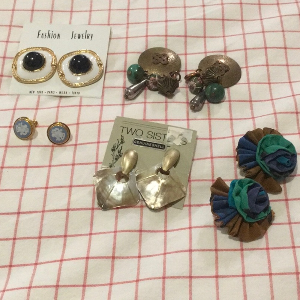 Clip on earring lot